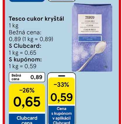 Tesco cukor kryštál 1 kg