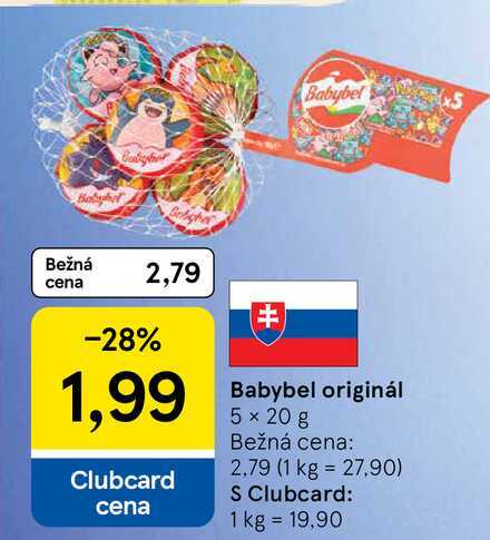 Babybel originál 5 x 20 g 