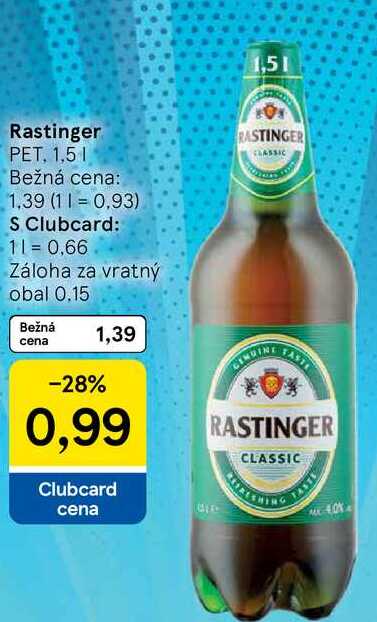 Rastinger PET, 1,5l