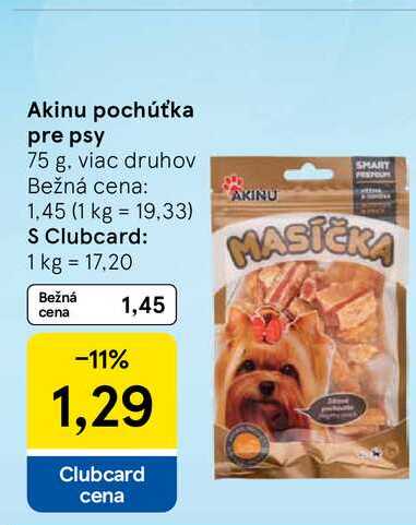 Akinu pochúťka pre psy 75 g