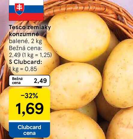 Zemiaky konzumné 2 kg