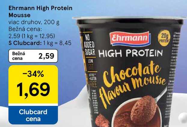 Ehrmann High Protein Mousse viac druhov, 200 g 