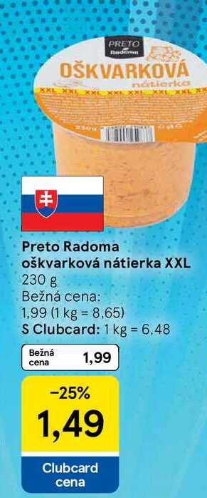Preto Radoma oškvarková nátierka XXL 230 g  