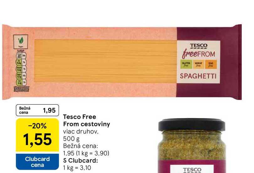 Tesco Free From cestoviny viac druhov, 500g