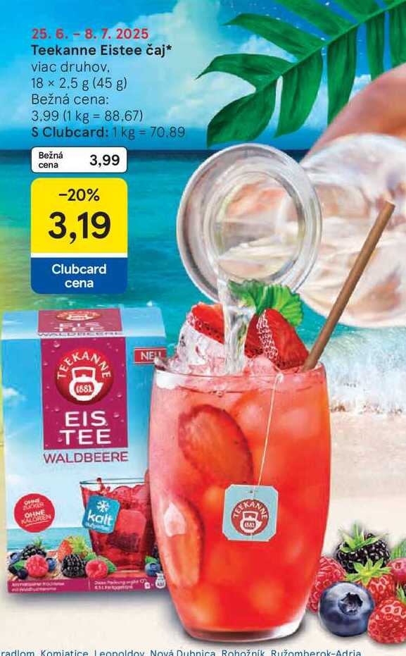 Teekanne Eistee čaj viac druhov 18 × 2.5 g (45 g) 
