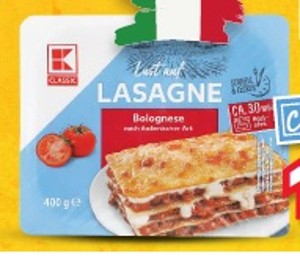 K-Classic Lasagne s bravčovým mäsom