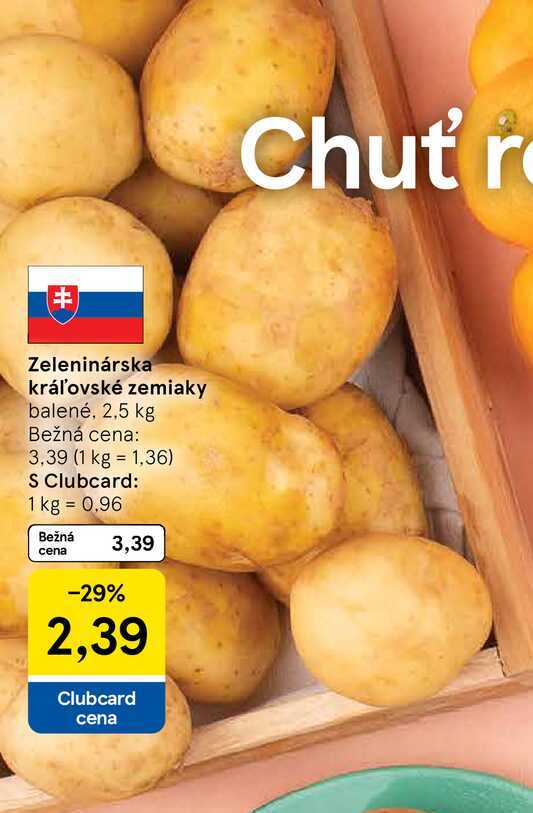 Zeleninárska kráľovské zemiaky, 2,5 kg