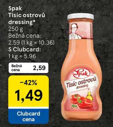 Spak Tisíc ostrovů dressing, 250 g