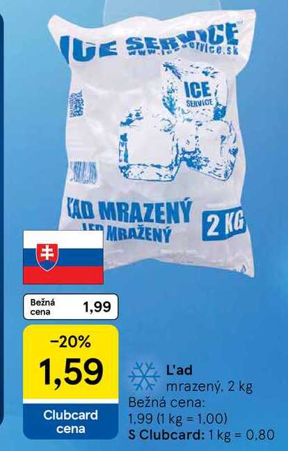 Ľad, 2 kg