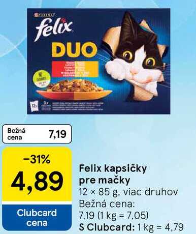 Felix kapsičky pre mačky, 12x 85 g