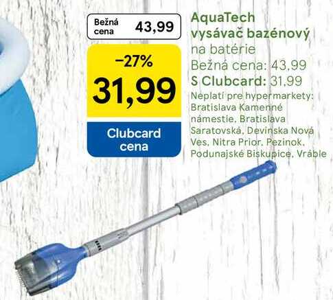 AquaTech vysávač bazénový 