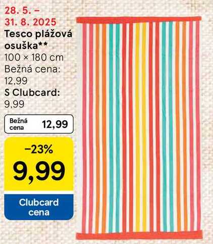 Tesco plážová osuška