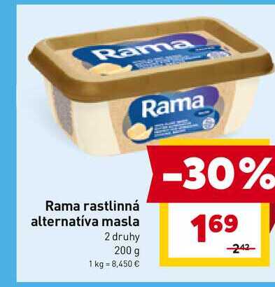 Rama rastlinná alternatíva masla 2 druhy 200 g 