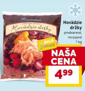 Hovädzie držky predvarené, mrazené 1 kg 