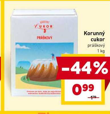 Korunný cukor práškový 1 kg 
