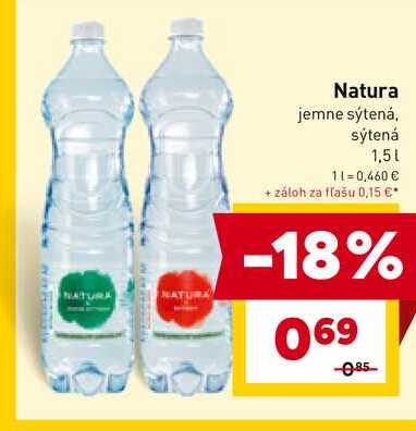Natura jemne sýtená, sýtená 1,5l