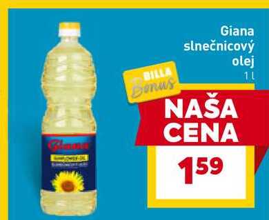 Giana slnečnicový olej 1L 