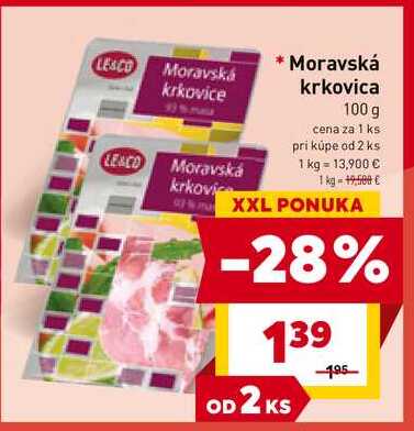 Moravská krkovica 100 g 