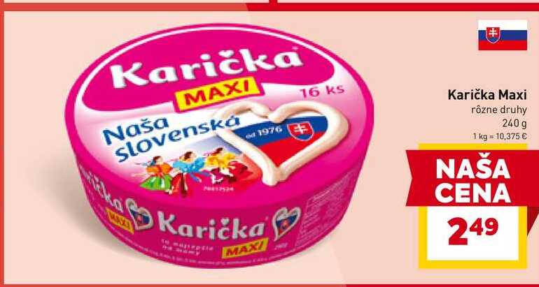 Karička Maxi rôzne druhy 240g 