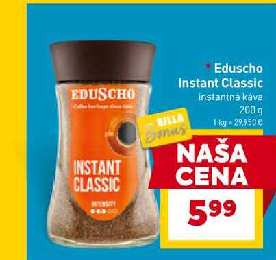 Eduscho Instant Classic instantná káva 200 g  