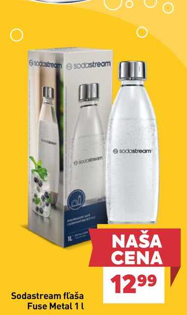 Sodastream fľaša Fuse Metal 1l