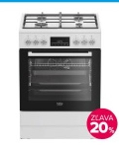 Kombinovaný sporák Beko FBM62330GWDTN biely