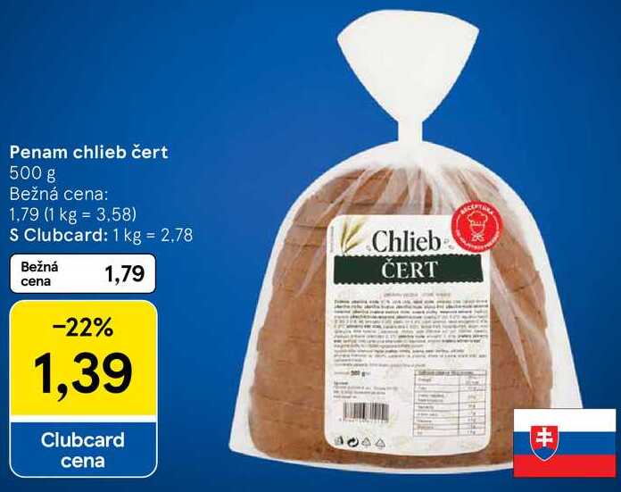 Penam chlieb čert, 500 g 