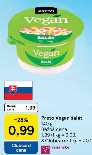 Preto Vegan šalát, 140 g 