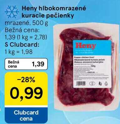 Heny hlbokomrazené kuracie pečienky, 500 g 