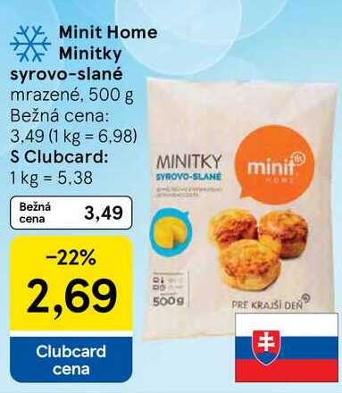 Minit Home Minitky syrovo-slané, 500 g 