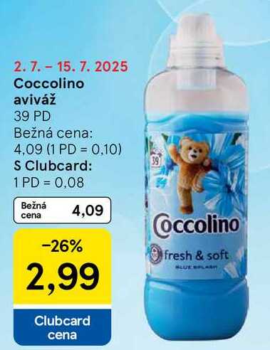 Coccolino aviváž, 39 PD 