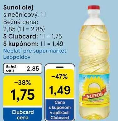 Sunol olej, 1 l