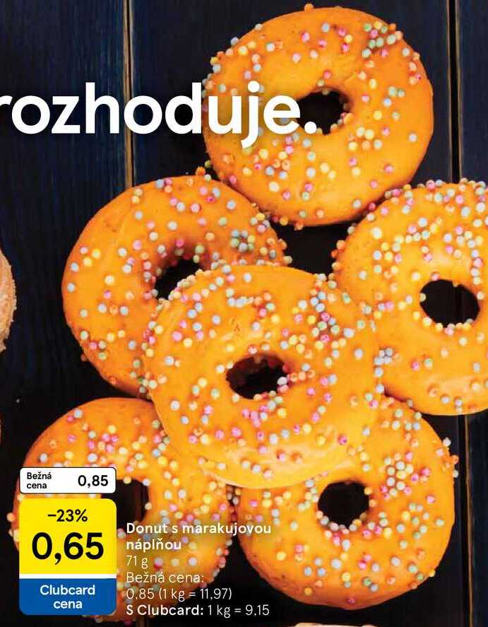Donut s marakujoyou náplňou, 71 g