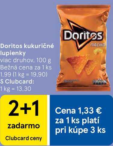 Doritos kukuričné lupienky, 100 g