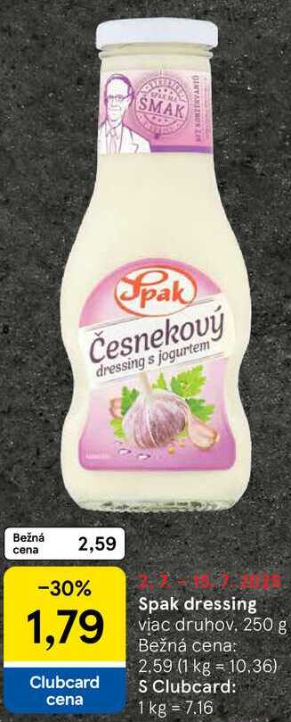 Spak dressing, 250 g 