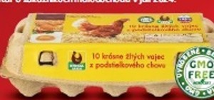 Krásne žlté vajcia
