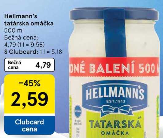 Hellmann's tatárska omáčka, 500 ml 