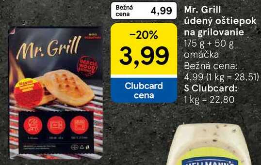 Mr. Grill údený oštiepok na grilovanie, 175 g + 50 g omáčka