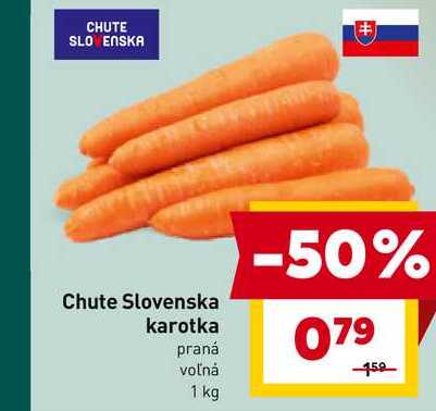 Chute Slovenska karotka praná voľná 1 kg