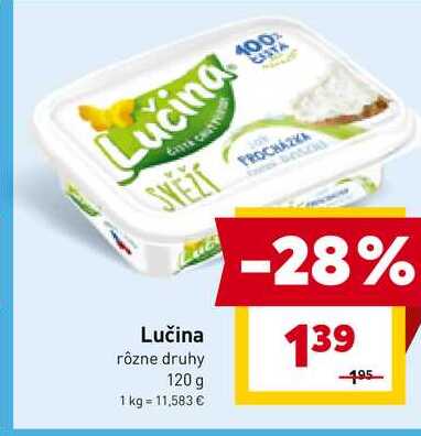 Lučina rôzne druhy 120 g 