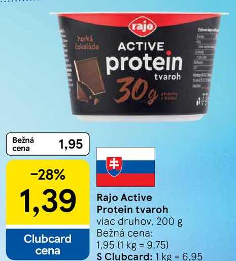Rajo Active Protein tvaroh, 200 g 