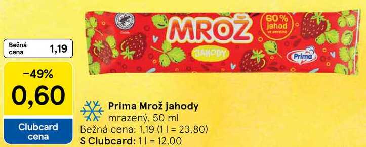 Prima Mrož jahody, 50 ml 