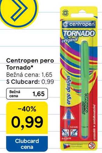 Centropen pero Tornado
