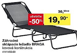 Záhradné sklápacie ležadlo BRAGA