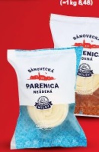 Bánovecká parenica Parený syr