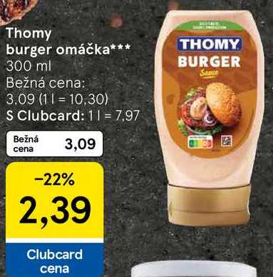 Thomy burger omáčka, 300 ml
