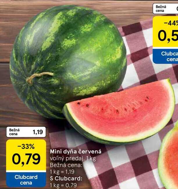 Mini dyňa červená, 1 kg