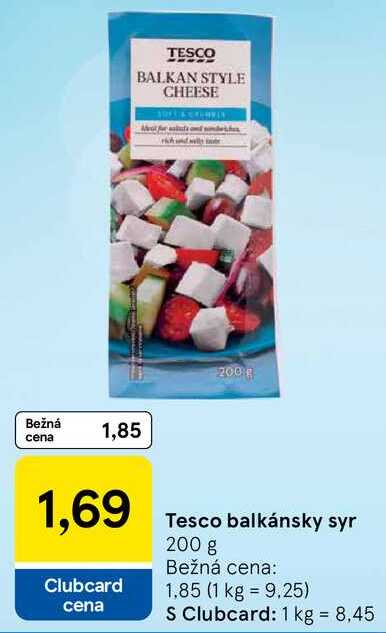 Tesco balkánsky syr, 200 g 