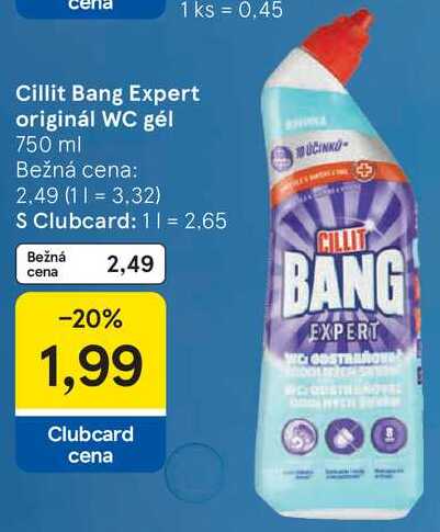 Cillit Bang Expert originál WC gél, 750 ml 