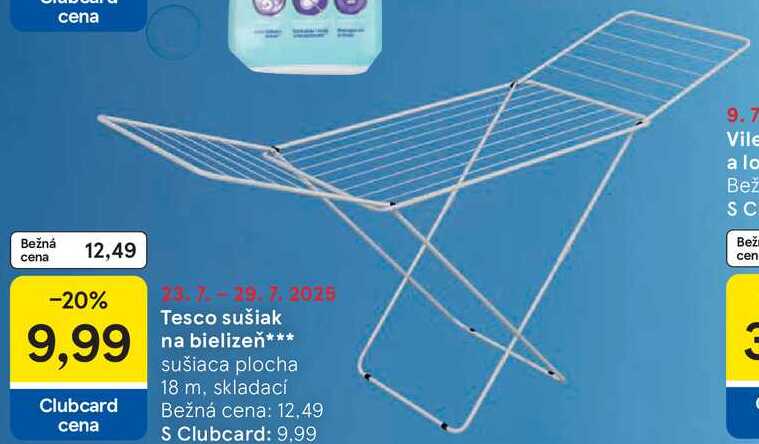 Tesco sušiak na bielizeň